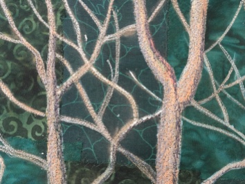 Trunks and branches with stitching